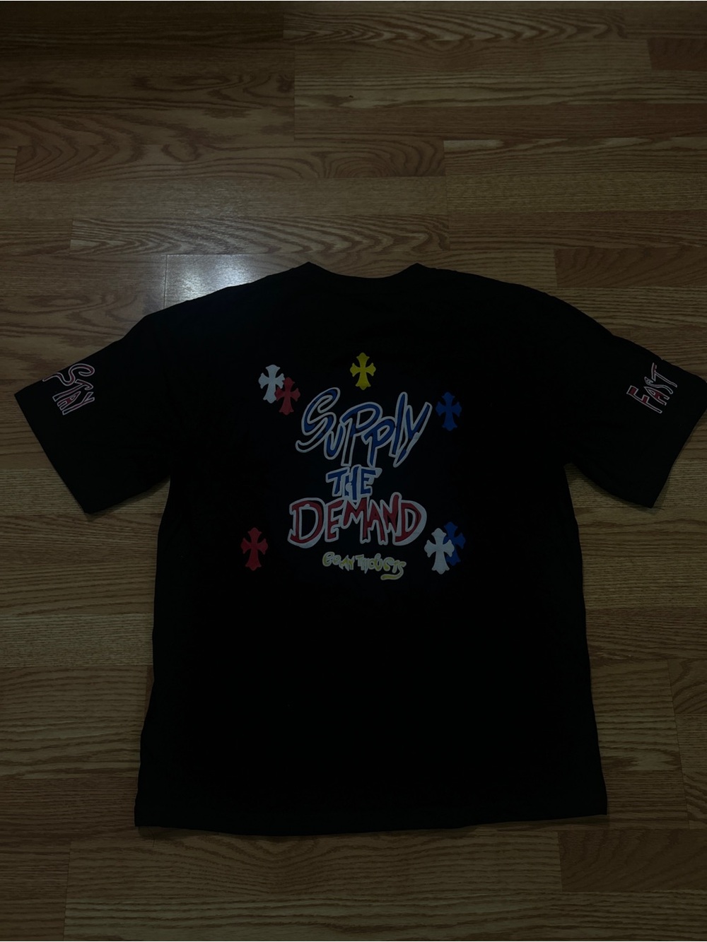 Supply The Demand Graphic Black Short-Sleeve Tee